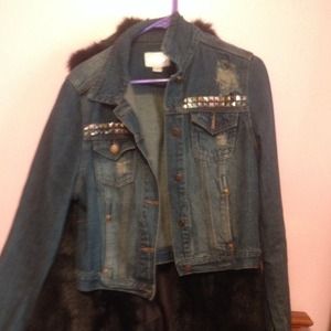 Destructed jean jacket by Dollhouse
