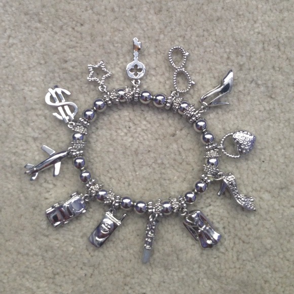 Traci Lynn Silver Charm Bracelet