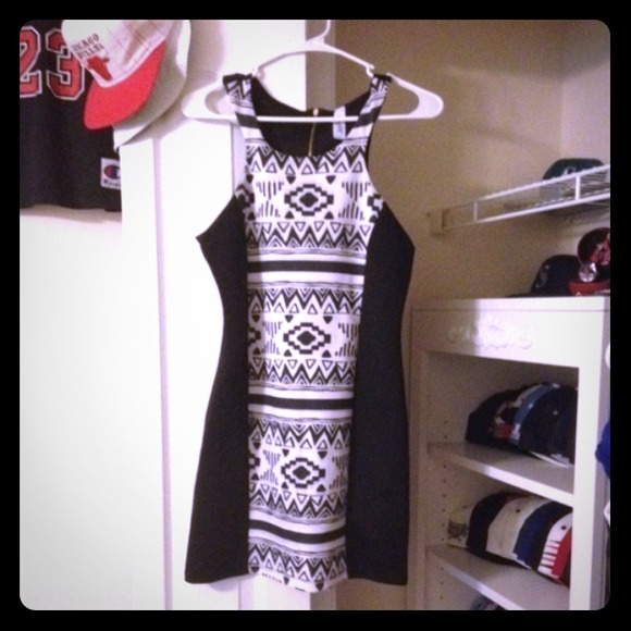 Black and white dress