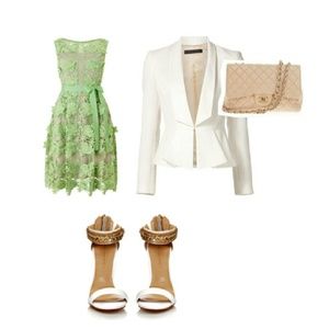 Light green short dress