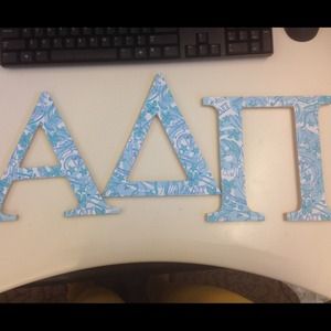 Reserved 🚫Alpha delta pi letters in ΑΔΠ Lilly!