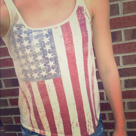 American flag tank