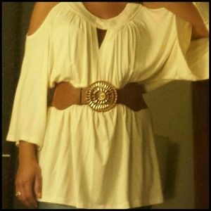 Boston Proper shirt color beige.