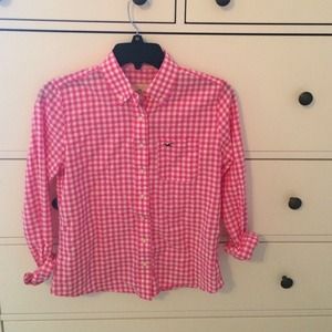 Hollister gingham button down