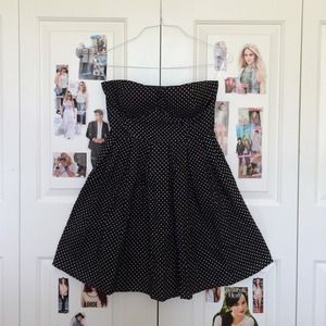 Black Polkadot Dress