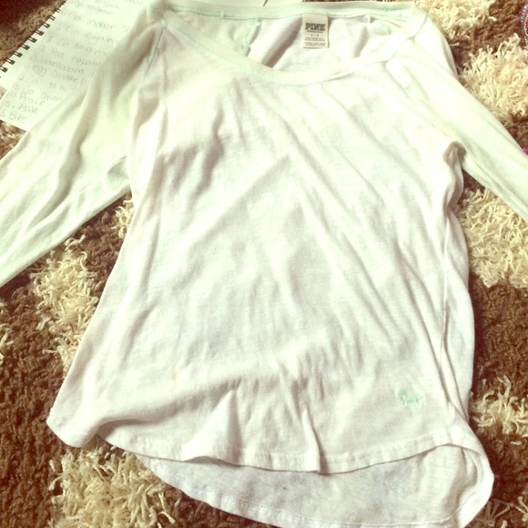 light blue and white baseball tee - Picture 1 of 4