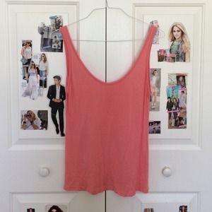 Long Pink Flowy Tank