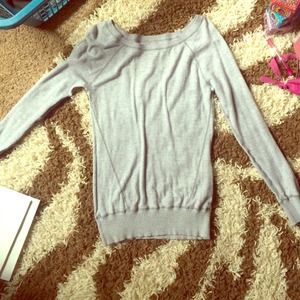 Grey Long Sleeved Light Sweater