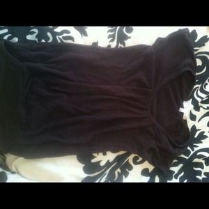 Charlotte Russe brown blouse short sleeve