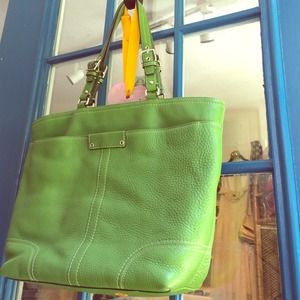 Green Coach purse