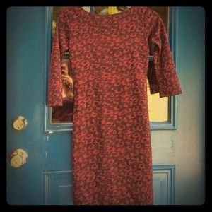 Backless  red and black Zara dress small
