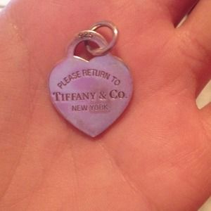 Authentic tiffany & co heart tag charm!