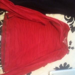 Lucky Brand burgundy long sleeve tee