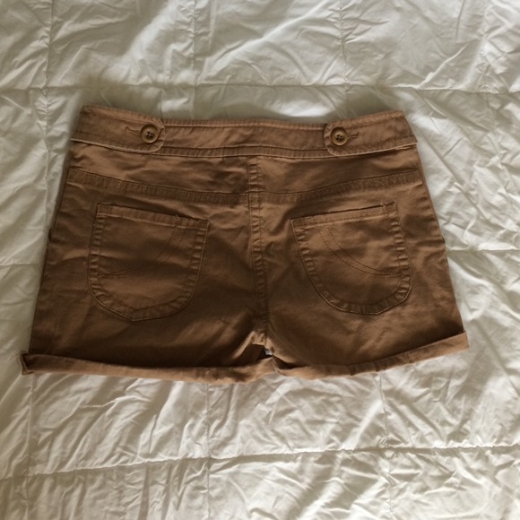 High Rise Brown Shorts - Picture 2 of 2