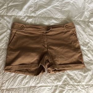 High Rise Brown Shorts