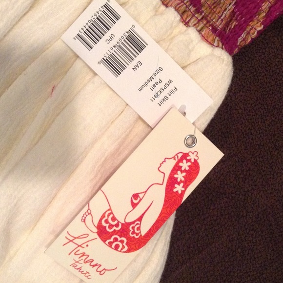 Hinano flirt skirt medium 100% cotton gauze Tahiti - Picture 2 of 4