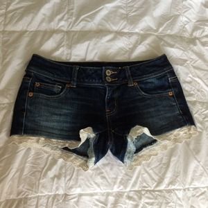 Lace Trim Shorts