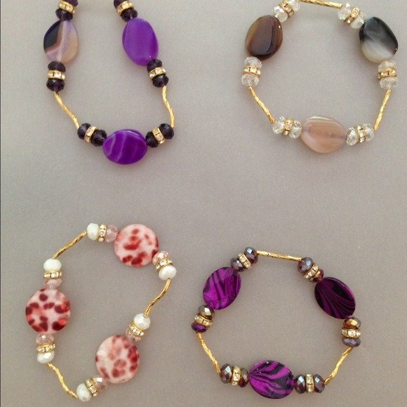 Gold plated bracelets