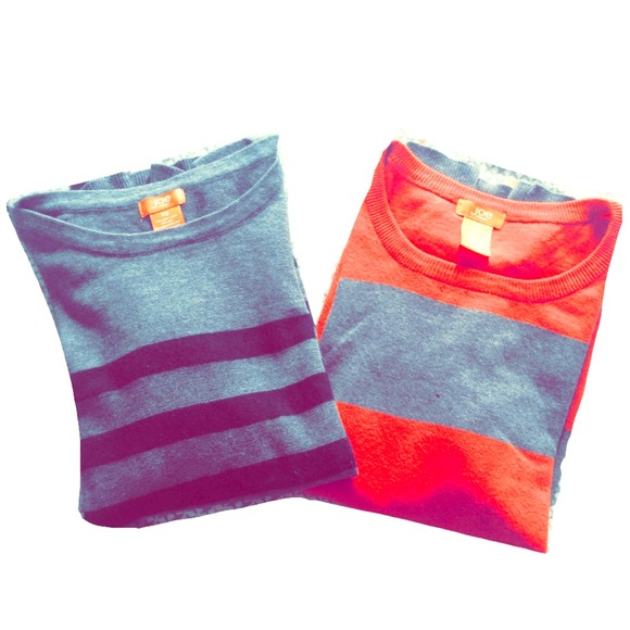 Loft striped sweaters tops set L