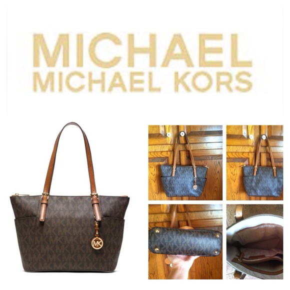 ❌❌SOLD❌❌Michael Kors Jet Set Logo Top Zip Tote