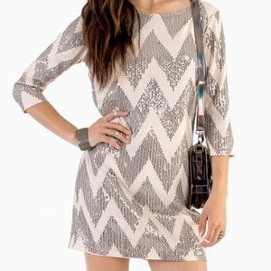 Tobi Sparkle in Time Shift Dress
