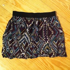 Aztec printed skirt from Forever 21.