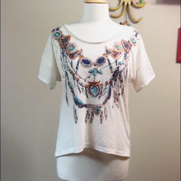 Taupe color short sleeve top