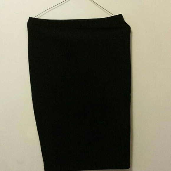 Sexy black pencil skirt
