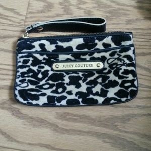 Juicy couture leopard print wrist wallet