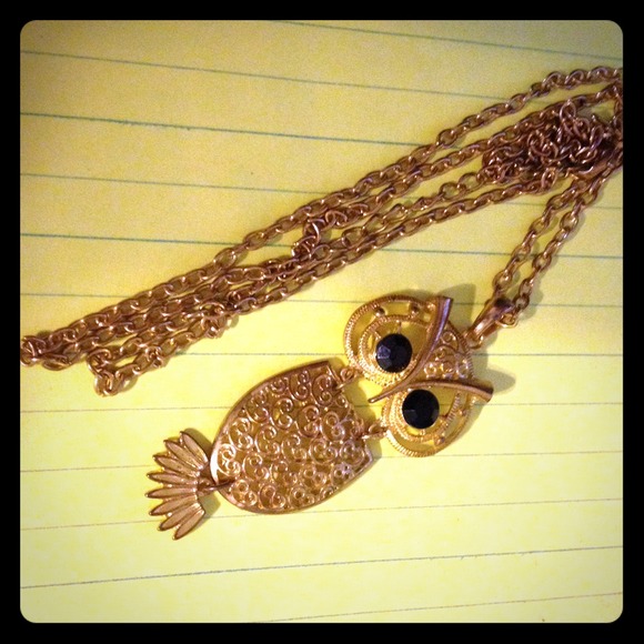 Loving night owl necklace