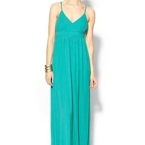 Ark & Co. Dresses - Teal Tie Back Knit Maxi by Ark & Co. Ark & Co. Dresses - Teal Tie Back Knit Maxi by Ark & Co.