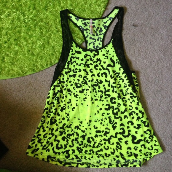 Neon leopard tank