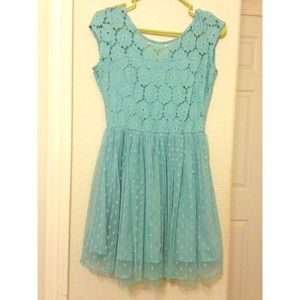 💥REDUCED💥Floral Tulle Blue Dress💙