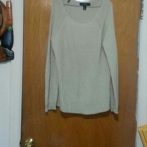 Beige knit top