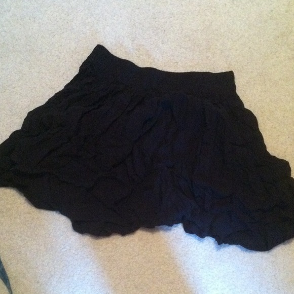 Black flowy skirt