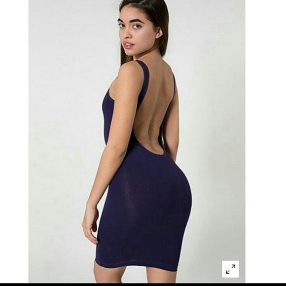 American Apparel Jersey Scoop Back Tank Dress