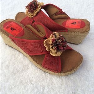 New Size 9 Red Sandals was $15
