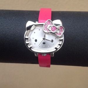 Sanrio Hello Kitty face wristwatch