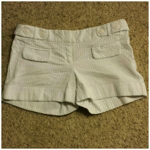 White XOXO shorts