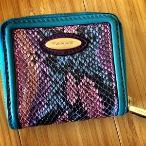 Tahari- Snakeskin Print Wallet