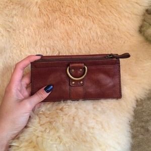 Fossil brown leather wallet