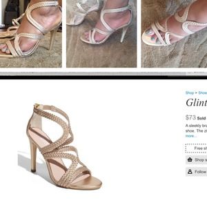 Glint (nordstrom) golden heel with cut outs