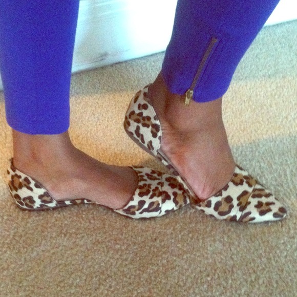 D'orsay Leopard Flats