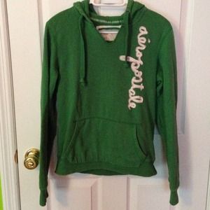Aeropostale green hoodie/sweatshirt
