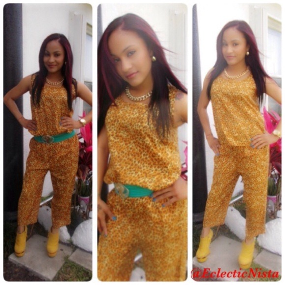 Vintage leopard 2pc