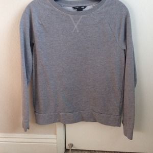 Basic grey long sleeve top