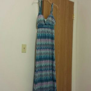 No boundaries maxi dress multi Color