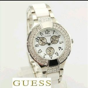 *Final Price* Guess Watch white w/silver