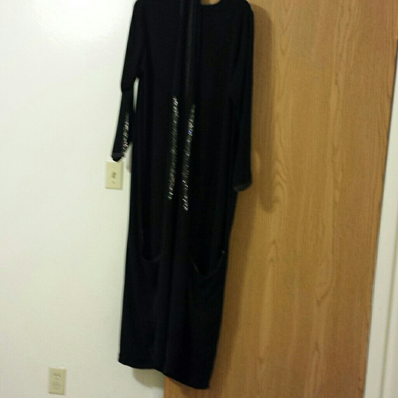 ⬇ price drop ⬇Abaya black design 2014 with silver