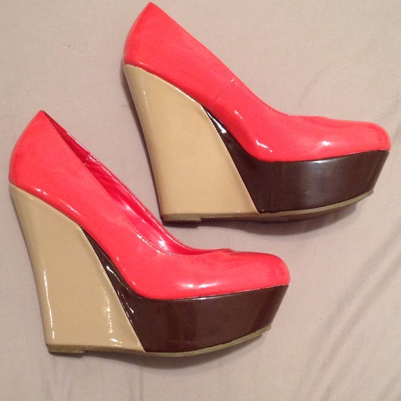 Color block heels